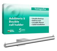 Hansgrohe Porte-rouleaux de papier toilette AddStoris S 41768000 double mural chromé fixation cachée