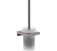hansgrohe AddStoris support de brosse pour toilettes, 41752340, Couleur: Chrome noir brossé