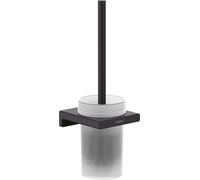 hansgrohe AddStoris support de brosse pour toilettes, 41752670, Couleur: noir mat