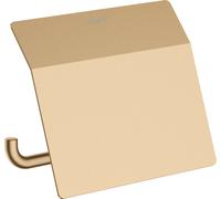 hansgrohe AddStoris support papier toilette avec couvercle, 41753140, Couleur: Bronze brossé