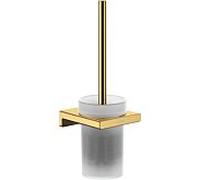 Hansgrohe Brosse WC AddStoris 41752990 verre mat aspect d'or poli fixation murale