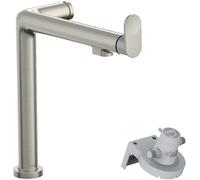 Hansgrohe Aqittura M91 batterie pour filtre à eau sur pied acier inoxydable 76804800