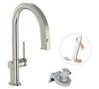 hansgrohe Aqittura M91 robinet de cuisine 76826800 bec extractible, 1jet, sBox, finition acier inoxydable