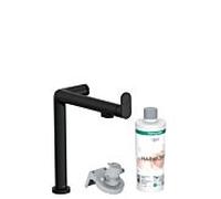 hansgrohe Aqittura M91 mitigeur de cuisine 76802670 1jet, kit de démarrage, noir mat