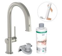 Hansgrohe Aqittura M91 mitigeur de cuisine avec filtre sur pied acier inoxydable 76800800