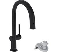 Hansgrohe Aqittura M91 - Mitigeur d'évier avec bec extractible et filtration, sBox, noir mat 76826670