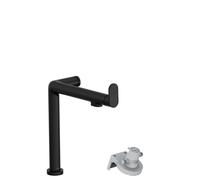 hansgrohe Aqittura M91 Mitigeur de cuisine, Filtersystem 240, 1jet, 76804670, Couleur: noir mat
