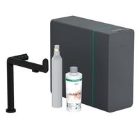 hansgrohe Aqittura M91 Mitigeur de cuisine avec système de filtration et de gazéification de l’eau, extractible, pivotant, 76810670,