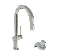 Hansgrohe Aqittura M91 - Mitigeur d'évier avec bec extractible et filtration, simili inox 76803800
