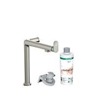 hansgrohe Aqittura M91 robinet de cuisine 76802800 1jet, kit de démarrage, finition en acier inoxydable