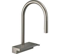 hansgrohe Aquno Select M81 Mitigeur monocommande de cuisine 170, douche extractible, 3 jets, 7 l/min, 73837800, Couleur: Finition en acier inoxydable