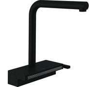 hansgrohe Aquno Select M81 mitigeur monocommande de cuisine 250, bec extractible, 2 jets, sBox, 5,9 l/min, 73830670, Couleur: noir mat