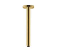 Hansgrohe - Bras de plafond S 300 mm 27389990 - Or poli - Rosace ronde - DN 15