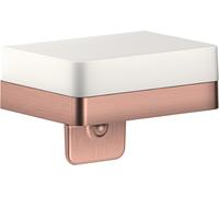 hansgrohe Distributeur de lotion Axor 42819310 avec étagère, verre, or rouge brossé