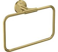 hansgrohe Axor anneau porte-serviettes 42823950 250x216mm, pivotante , montage mural, laiton brossé