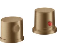 hansgrohe AXOR AXOR Uno 2 trous pour jante de baignoire, thermostat, 2 consommateurs, 38480140, Couleur: Bronze brossé
