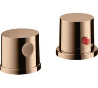 hansgrohe AXOR AXOR Uno 2 trous pour jante de baignoire, thermostat, 2 consommateurs, 38480300, Couleur: Rouge poli or