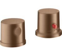 hansgrohe AXOR AXOR Uno 2 trous pour jante de baignoire, thermostat, 2 consommateurs, 38480310, Couleur: Or rouge brossé