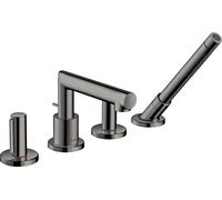 hansgrohe AXOR AXOR Uno 4 trous pour jante de baignoire, Zerogriff, saillie 152mm, 45444330, Couleur: Chrome noir poli