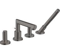 hansgrohe AXOR AXOR Uno 4 trous pour jante de baignoire, Zerogriff, saillie 152mm, 45444340, Couleur: Chrome noir brossé