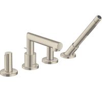 hansgrohe AXOR AXOR Uno 4 trous pour jante de baignoire, Zerogriff, saillie 152mm, 45444820, Couleur: Nickel brossé
