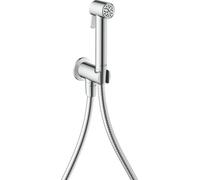 hansgrohe AXOR Bidette Showers Bidette Douchette à main 1jet EcoSmart, ronde, pour eau froide, avec support de douche et flexibles de douche de 1,25m, 29240000, Couleur: chrome