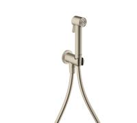 hansgrohe AXOR Bidette Showers Bidette Douchette à main 1jet EcoSmart, ronde, pour eau froide, avec support de douche et flexibles de douche de 1,25m, 29240820, Couleur: Nickel brossé