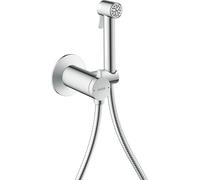 hansgrohe AXOR Bidette Showers Bidette Douchette à main 1jet EcoSmart, ronde, pour eau mitigée, avec support de douche et flexibles de douche 1,25m, 29242000, Couleur: chrome