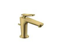 Hansgrohe Mitigeur lavabo Axor Citterio C CoolStart 49011990 – coupe cubique, or poli, saillie 128mm