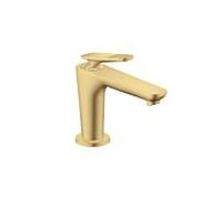 hansgrohe Axor Citterio C CoolStart mitigeur lavabo 49021250 avec garniture de vidage , Coupe cubique, Optique Or Brossé