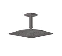 hansgrohe AXOR Citterio C Douche de tête 270/270 1jet EcoSmart avec raccordement au plafond, 28793340, Couleur: Chrome noir brossé