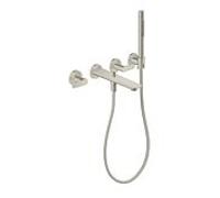 hansgrohe Axor Citterio Robinetterie de baignoire 3 trous 49480800 sans structure, aspect inox, encastrée, montage mural