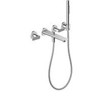 Axor Citterio C - Mitigeur de baignoire encastré, installation 4 trous, avec accessoires, chrome 49481000