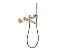 hansgrohe Axor Citterio C Mitigeur de bain 3 trous 49481300 sans structure, Red Gold poli, encastré, montage mural