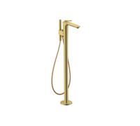 hansgrohe AXOR Citterio C Mitigeur monocommandé pour bain au sol, 2 consommateurs, Cubic cut, 49441990, Couleur: Optique en or poli