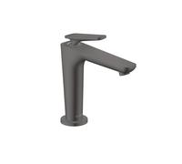hansgrohe AXOR Citterio C Mitigeur monocommandé pour lavabo 125, avec CoolStart et garniture d'écoulement, 49040340, Couleur: Chrome noir brossé