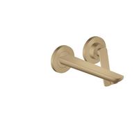Axor Citterio C - Mitigeur de lavabo encastré, avec bonde, installation 2 trous, EcoSmart, bronze brossé 49111140