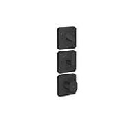 Hansgrohe Axor Citterio C module thermostat 380/120, 49710670 sans structure, noir mat, encastré, avec rosaces