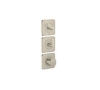 Hansgrohe Mitigeur thermostatique encastré Axor Citterio C 3 sorties Nickel brossé 49710820