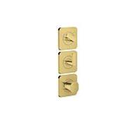 Hansgrohe Axor Citterio C module thermostat 380/120, 49710990 sans structure, optique or poli, encastré, avec rosaces