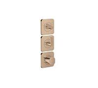 Hansgrohe Axor Citterio C module thermostat 380/120, 49711300 coupe cubique, Red Gold poli, encastré, avec rosaces