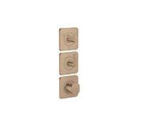 AXOR Citterio C Mitigeur thermostatique de douche encastré Cubic cut, 49711310, Cubic cut