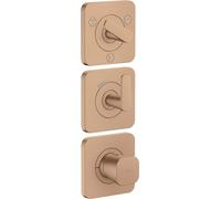 hansgrohe AXOR Citterio C Module thermostatique 380/120 encastré avec rosaces pour 3 consommateurs, 49710310