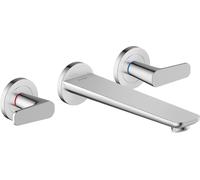 hansgrohe AXOR Citterio C Robinetterie de baignoire 3 trous encastrée pour montage mural, 1 consommateur, 49482000, Couleur: chrome