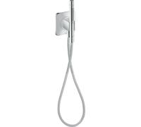 hansgrohe AXOR Citterio C Unité de porte 120/120 softsquare avec douchette à main 2jet et flexible de douche textile, 49626000