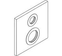 hansgrohe Axor Citterio carrée match0 96751000 mélangeur de Axor Citterio dissimulé chromé