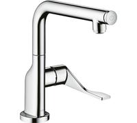 hansgrohe AXOR Citterio DN15 Mitigeur monocommande de cuisine Select 230 avec bec pivotant, 39860820, Couleur: Nickel brossé