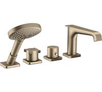 hansgrohe AXOR Citterio E 4 trous pour baignoire avec thermostat, 36411820, Couleur: Nickel brossé
