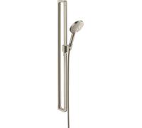 hansgrohe AXOR Citterio E ensemble de douche avec douchette à main Raindance Select S 120 3jet, 36735820, Couleur: Nickel brossé
