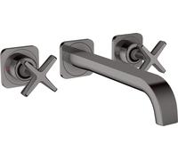 hansgrohe AXOR Citterio E Mélangeur lavabo encastré 3 trous avec rosaces pour montage mural, 36107330